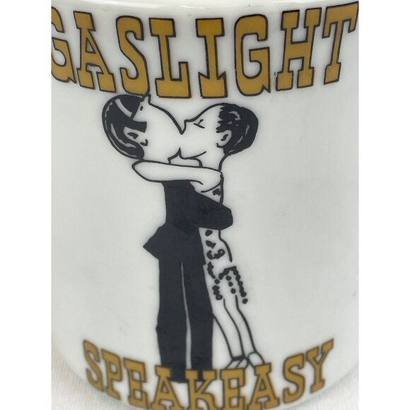 Vintage Gaslight Speakeasy Restaurant Ware Style Mug Flappers 1920s Revival - Picture 9 of 12